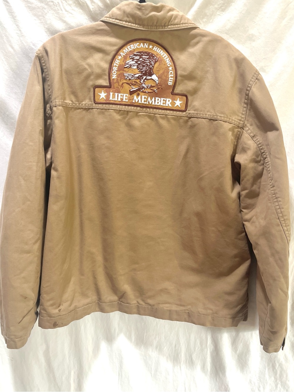 Sonoma Men’s M Canvas Zip Jacket North American Hunting Club Life Member Patch M